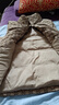 鴨鴨羽絨馬甲女2022年冬季新款短款立領(lǐng)印花時(shí)尚休閑舒適保暖馬夾KL 卡其色 S (155) 曬單實(shí)拍圖