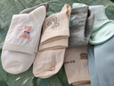 莫代爾10雙襪子女100%純棉吸汗透氣防臭女士中筒襪春秋季純棉襪可愛(ài)少女 【小熊字母款+圓點(diǎn)小貓款】 10雙 均碼 【34-39碼】100%純棉女襪 曬單實(shí)拍圖