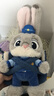 迪士尼（Disney）瘋狂動物城朱迪斜挎包兔子玩偶包毛絨玩具娃娃女孩生日禮物女朋友 曬單實拍圖