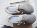百麗（Belle）全麥吐司毛里勃肯鞋女25冬商場(chǎng)款保暖增高休閑鞋E6V1DDM5預售 灰色 38 曬單實(shí)拍圖