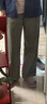 無(wú)印良品（MUJI）女式水洗人字紋工裝直筒褲褲子女款長(cháng)褲休閑褲純棉女裝25年秋季 卡其綠 L （165/70A） 曬單實(shí)拍圖