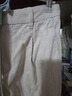 無(wú)印良品（MUJI）女式 木棉混燈芯絨 抽褶寬版褲褲子女款女裝25年秋季BE1XPA5A 象牙色 S （155/62A） 曬單實(shí)拍圖