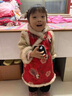 G.DUCKKIDS童裝漢服女童旗袍裙冬季24新款拜年服女孩過(guò)年衣服兒童裙子新中式 團圓棉衣裙 加絨 100 尺碼2~3歲【 90-100cm】 曬單實(shí)拍圖