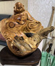 太行崖柏烏木金絲楠抱石山水木雕花鳥(niǎo)人物根雕擺件送禮辦公工藝品 彌勒32（尺寸見(jiàn)首圖） 聯(lián)系客服后再下單（尺寸見(jiàn)圖片） 曬單實(shí)拍圖