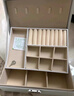 橙央首飾品盒收納盒高檔帶鎖黃金耳環(huán)釘手飾項鏈精致大容量輕奢珠寶盒 首飾品盒收納盒 曬單實(shí)拍圖