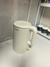 九陽(yáng)（Joyoung）熱水壺燒水壺電水壺1.5L大容量  316L不銹鋼內膽 雙層隔熱  0膠水壺K15FD-W170 曬單實(shí)拍圖