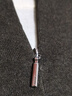 MO&Co.針織衫2025秋新品假兩件天絲醋酸羊絨輕量感半開(kāi)領(lǐng)MBE3SWTT06 藤綠色 S /160 曬單實(shí)拍圖