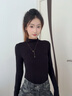 Jay山茶花毛衣鏈女掛件衣服配飾長款項(xiàng)鏈吊墜掛繩掛飾送女友生日禮物 【品牌禮盒】黑色 曬單實(shí)拍圖