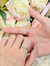 珍尚銀中國黃金授權情侶對戒銀戒指生日結婚紀念日禮物送女朋友老婆S925 【中國黃金授權冰川銀戒指 曬單實(shí)拍圖