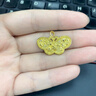 世紀緣黃金吊墜女蝶韻東方足金鑲嵌莫桑石項鏈生日禮物送女友 6.53g【贈國檢證書(shū)】 曬單實(shí)拍圖