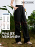 MOLY VIVI軟殼沖鋒運(yùn)動(dòng)褲女戶外秋冬防風(fēng)防水徒步登山褲寬松工裝褲魔力薇薇 曬單實(shí)拍圖