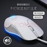 英菲克（INPHIC）B1有線(xiàn)鼠標靜音辦公臺式機電腦游戲宏電競男USB適用于惠普華碩筆記本機械專(zhuān)用8800DPI呼吸燈效 【辦公游戲都好用+6鍵宏定義】經(jīng)典白 曬單實(shí)拍圖