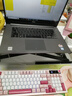 惠普（HP）K500F機械手感鍵盤(pán) 無(wú)線(xiàn)藍牙三模靜音 多功能旋鈕辦公游戲臺式電腦筆記本通用鍵盤(pán) 粉白色 98配列 曬單實(shí)拍圖