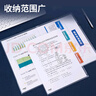 金得利10個(gè)裝A4透明文件套 加厚升級 L型文件夾單片兩頁(yè)式文件袋簡(jiǎn)歷夾報告夾l單頁(yè)夾資料夾E310-22 曬單實(shí)拍圖