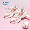 特步（XTEP）兒童花瓣鞋2.0女童輕盈防水防風(fēng)革面旋轉扣休閑鞋純凈粉/顆粒粉37 曬單實(shí)拍圖