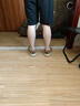 GIAUSA輕奢男鞋秋季新款復古工裝鞋男士磨砂真皮板鞋男休閑運動(dòng)鞋子男 棕色 -高檔男鞋 41 曬單實(shí)拍圖