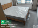 林氏家居全實(shí)木床雙人床1.8米1.5米可選主臥室大床原木風(fēng)床架單人床PK13A 【低鋪|排骨架】床+零膠彈簧床墊 1.8米x2米 曬單實(shí)拍圖