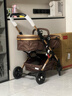逗逗熊高景觀(guān)嬰兒推車(chē)兩用避震輕便兒童車(chē)推車(chē)可折疊寶寶可坐可躺BB車(chē) 奢華卡其+全功能+單手收+餐盤(pán) 曬單實(shí)拍圖