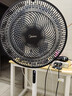 美的（Midea）電風(fēng)扇家用遠距送風(fēng)遙控智能落地扇七葉智能感溫立式電扇宿舍臥室搖頭 40CM大網(wǎng)罩黑白色35bjd 曬單實(shí)拍圖