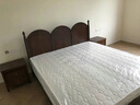 中古風(fēng)全實(shí)木床法式復古床帶蚊帳立柱家具次臥1米5床民宿原木風(fēng) 中古風(fēng)床【十年質(zhì)?，F貨速發(fā)】 1.8*2.0米靜音框架(胡桃色) 曬單實(shí)拍圖