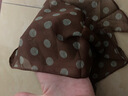 波點(diǎn)絲巾女裝飾脖子秋冬百搭絲帶配飾韓系搭配包包襯衫絲帶飄帶 咖色波點(diǎn)絲巾（約150*20） 曬單實(shí)拍圖