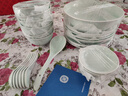 景德鎮（jdz）陶瓷餐具整套中式影青碗盤(pán)套裝家用餐具喬遷之喜高檔新婚禮物流影 曬單實(shí)拍圖