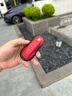 GERTHRON德國適用保時(shí)捷車(chē)鑰匙套殼卡宴Macan911帕拉梅拉全新包扣718Tayca A款【鋅合金牛皮-紅】金剛扣 曬單實(shí)拍圖