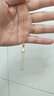 中國黃金（CHINA GOLD）黃金項鏈18K金AU750麻花項鏈素鏈配鏈生日情人節禮物送女友老婆 18K金麻花鏈【約0.7g】 曬單實(shí)拍圖