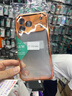 興百興（XingBaiXing）【金屬邊框】適用iPhone17promax手機殼四角防摔蘋(píng)果17pro外殼鏡頭膜商務(wù)高檔保護套簡(jiǎn)約男女 iPhone17pro-橙色邊框+鏡頭膜 曬單實(shí)拍圖