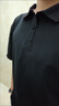 GLM短袖t恤男透氣夏季翻領(lǐng)polo衫速干T恤冰絲感休閑運動(dòng)上衣黑色2XL 曬單實(shí)拍圖