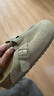 BIRKENSTOCK勃肯德國進(jìn)口新品男女款牛皮絨面革Boston包頭拖鞋 卡其綠窄版1025844 39 曬單實(shí)拍圖
