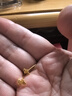 周六福  黃金耳飾女款5G足金車(chē)花亮閃蝴蝶耳釘送女友 計價(jià) 一對-0.94g 曬單實(shí)拍圖