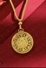 新金珠寶 八寶羅盤(pán)黃金吊墜 生日禮物女士HS1GZ25007足金吊墜 約1.5克 曬單實(shí)拍圖