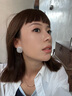 YIZUN. CHOMEL鐘楚曦同款金屬編織豆豆耳環(huán)女輕奢小眾夸張個性氣質(zhì)高級耳釘耳飾 銀色大號 曬單實拍圖