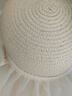 皓梵潔草帽女海邊度假帽子大帽檐夏沙灘帽次日達春秋旅游遮陽(yáng)防曬太陽(yáng)帽 蝴蝶結網(wǎng)紗草帽【米色】55-58cm 曬單實(shí)拍圖