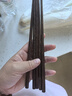 京東京造 筷子 家用食品接觸級餐具實(shí)木防滑雞翅木原木【無(wú)漆無(wú)蠟】10雙裝 曬單實(shí)拍圖
