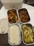 小熊（Bear）電熱飯盒 加熱飯盒 保溫飯盒可加熱 熱飯神器 便捷式可蒸煮低音恒溫不粘內膽分隔飯盒DFH-A16Z7 曬單實(shí)拍圖