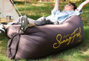 山扉充氣沙發(fā)戶(hù)外露營(yíng)懶人空氣單人便攜式野營(yíng)音樂(lè )節氣墊床 褐色 曬單實(shí)拍圖