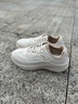 安踏漫波丨增高鞋女鞋運動(dòng)鞋春季厚底減震輕量軟底透氣跑步鞋女子休閑 【漫波增高鞋】泥沙灰/地素灰-2 39 (245mm) 曬單實(shí)拍圖