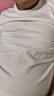 班尼路（Baleno）長(cháng)袖t恤男春秋季基礎款純色圓領(lǐng)男士打底衫寬松純棉上衣男女同款 曬單實(shí)拍圖