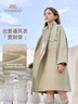 英氏（YEEHOO）兒童風(fēng)衣女童外套春季大衣學(xué)院休閑百搭純棉女孩衣服春裝中大童裝 大口袋風(fēng)衣-灰綠 170 曬單實(shí)拍圖