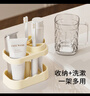 葆氏漱口杯牙刷架學(xué)生宿舍刷牙杯套裝兒童牙缸洗漱杯置物架牙具 曬單實(shí)拍圖