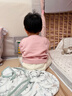 優(yōu)衣庫嬰幼兒寶寶壓線(xiàn)睡衣/長(cháng)袖起居服套裝25秋冬新款478439 10 水粉色 80 曬單實(shí)拍圖