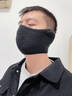 首力保暖冬天騎行防風(fēng)面罩全臉男士冬季電動(dòng)車(chē)護耳朵滑雪口罩包耳罩女 黑色【二合一護耳口罩】 曬單實(shí)拍圖