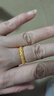老廟黃金戒指足金2026年新款古法花絲復古婚戒女戒送女友老婆生日禮物 約3.66g/14# 曬單實(shí)拍圖