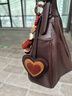 裘真【明星同款】植鞣羊皮月牙hobo包通勤單肩腋下包包女 咖啡色（偏深）小號 小包/大包 曬單實(shí)拍圖