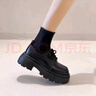 ACLNX英倫風(fēng)厚底小皮鞋女25年秋季新款粗跟單鞋jk制服配裙子百搭樂(lè )福鞋 啞光-黑色 36 (230mm) 曬單實(shí)拍圖