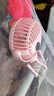 電風(fēng)扇家用桌面風(fēng)扇手持小風(fēng)扇嬰兒車(chē)八爪魚(yú)母嬰推車(chē)風(fēng)扇usb充電兒童迷你床上bb車(chē)風(fēng)扇輕音夾扇 櫻花粉 曬單實(shí)拍圖