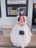 思妙星高端女童晚禮服花童生日宴會(huì )公主裙兒童主持人鋼琴演奏表演服秋冬 紅色長(cháng)裙 100 曬單實(shí)拍圖