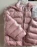 優(yōu)衣庫嬰幼兒寶寶PUFFTECH空氣棉服可機洗拉鏈連帽外套478427 10 水粉色 100 曬單實(shí)拍圖